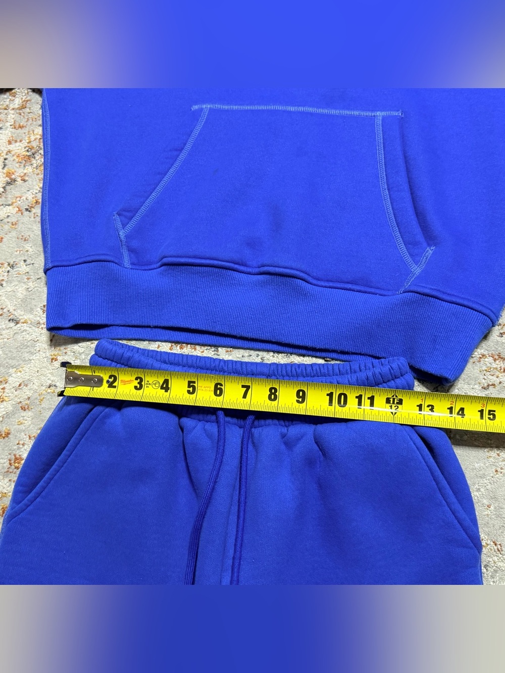 Aelfric Eden Baggy Hoodie sweatpants Set size XS blue - Picture 4 of 15